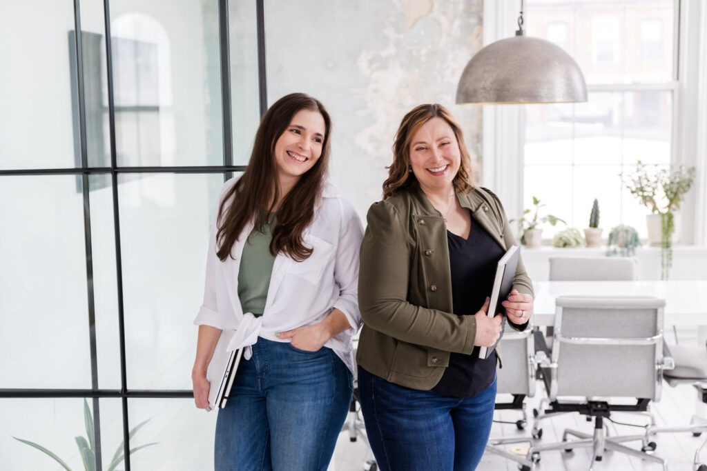 megan and lauren cofounders of trebletree