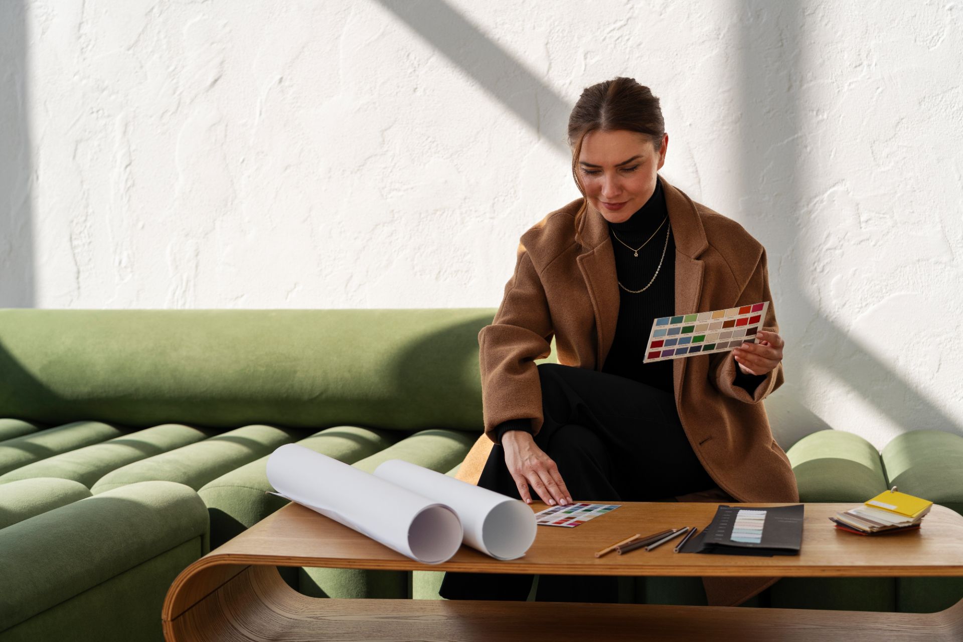 interior designer working