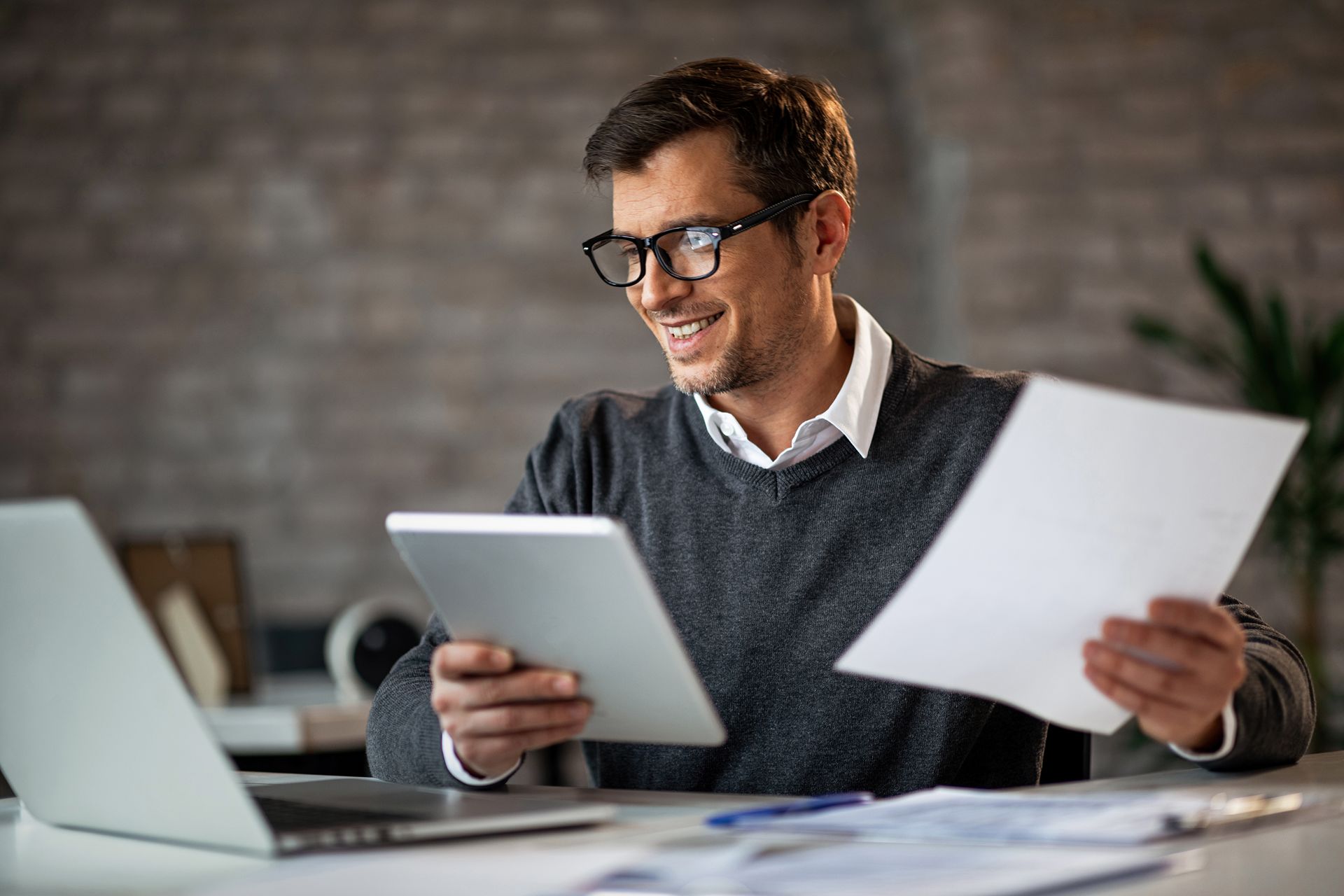 business coach working 