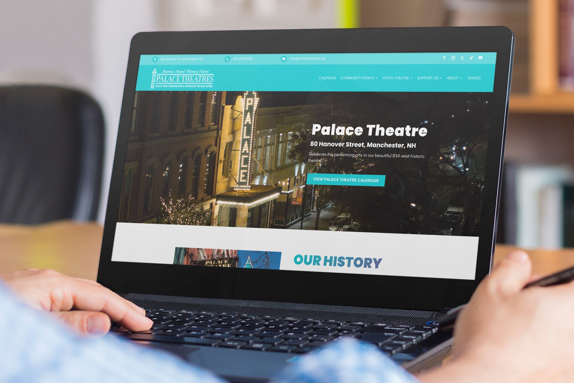 palace theatre manchester nh website