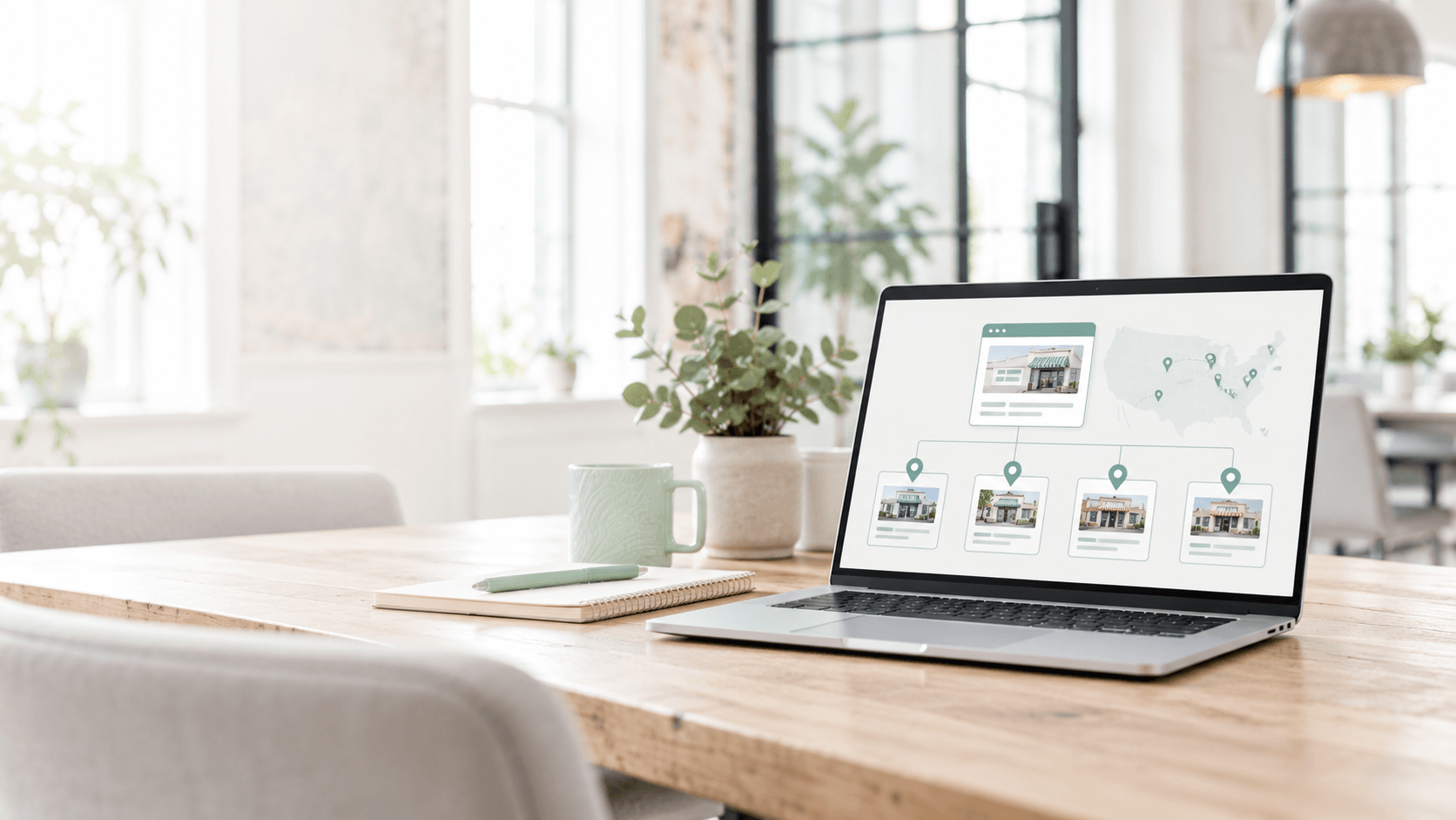 franchise seo checklist on computer screen